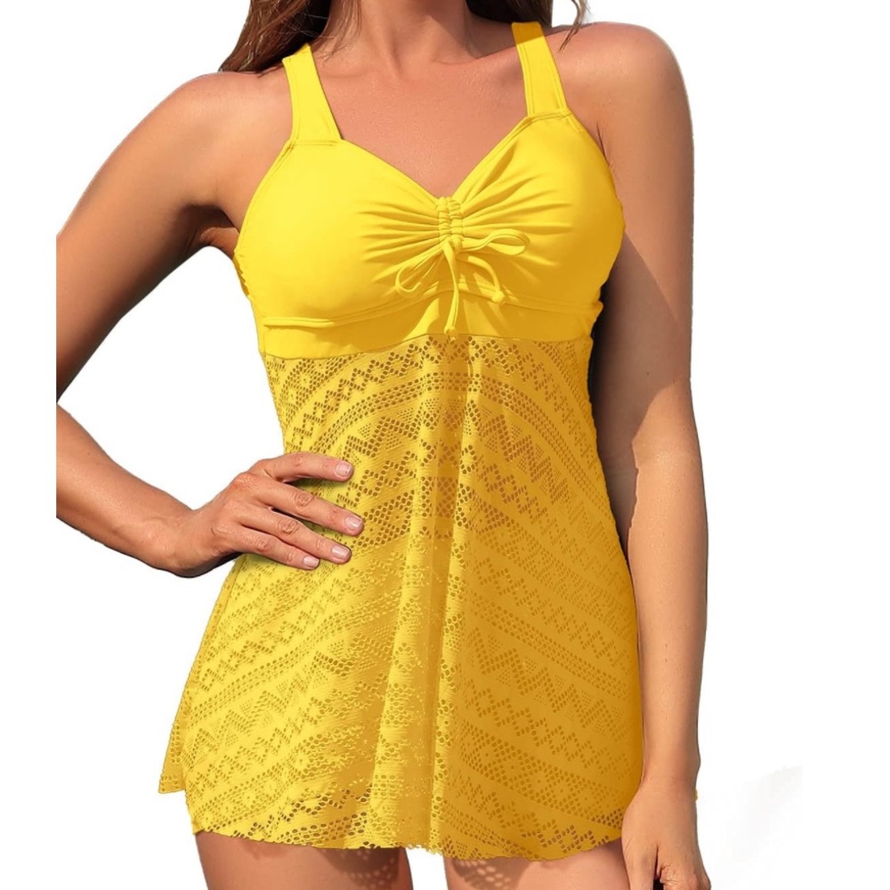 SUPERPRITY Lace Crochet‎ Tankini